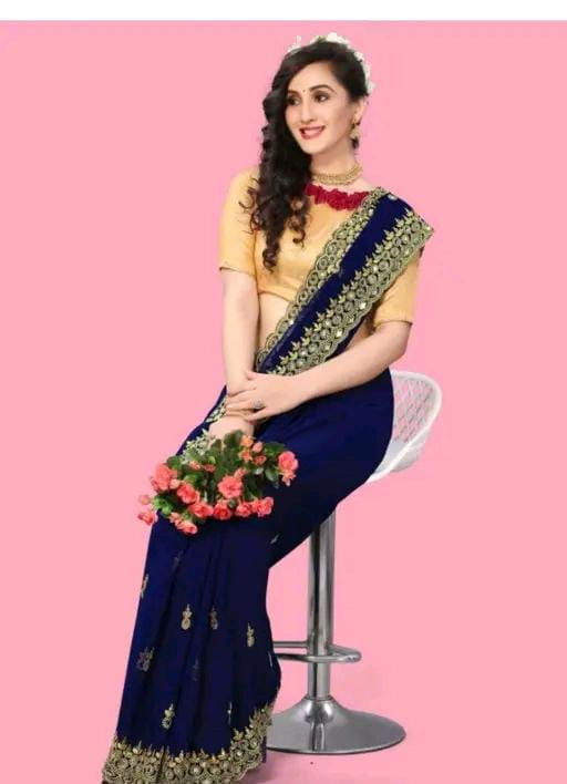 GABANI FASHION CUTWORK  MIRROR SAREE