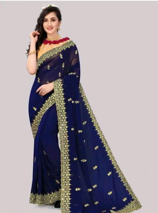 GABANI FASHION CUTWORK  MIRROR SAREE