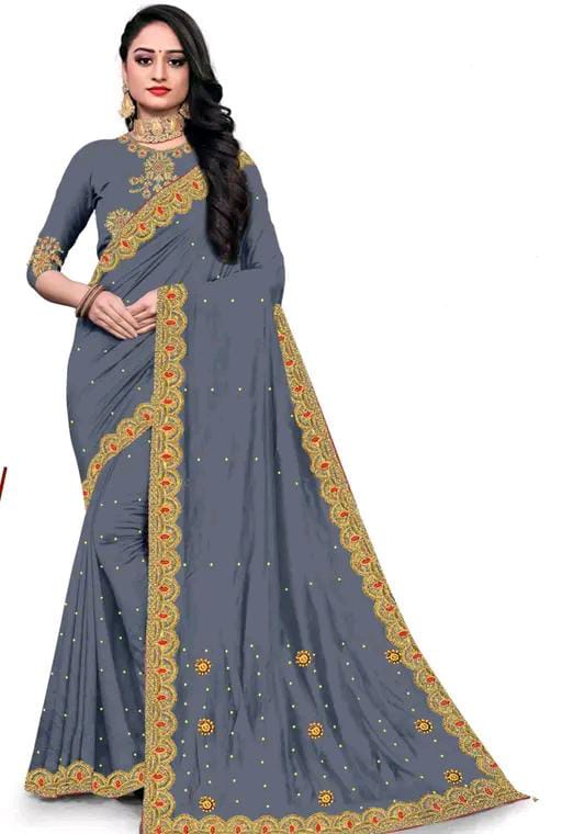 Heavy vichitra Silk Saree