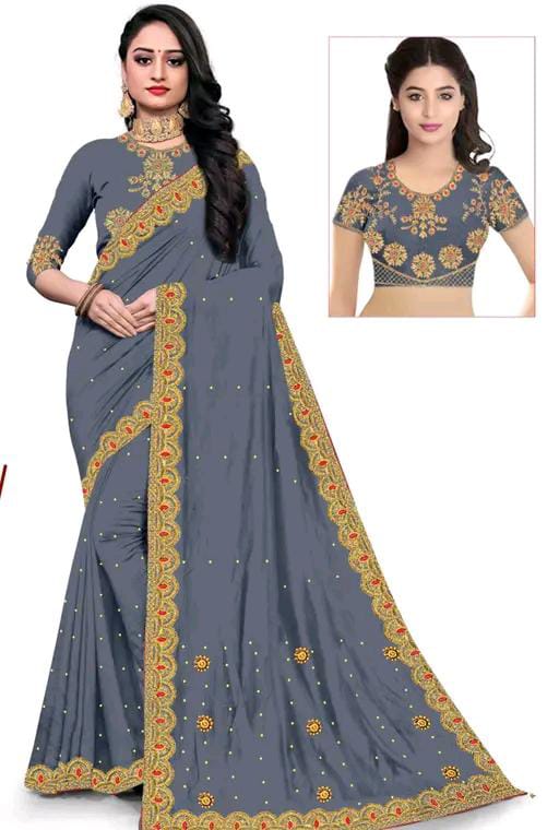 Heavy vichitra Silk Saree