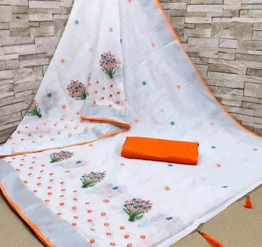 Krivity Brand Bollywood Cotton  Linen Saree