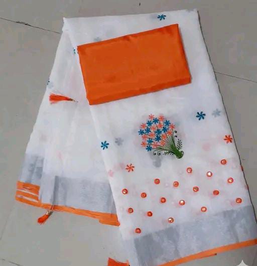Krivity Brand Bollywood Cotton  Linen Saree