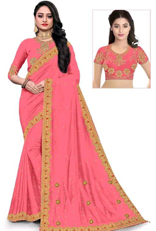 Heavy vichitra Silk Saree