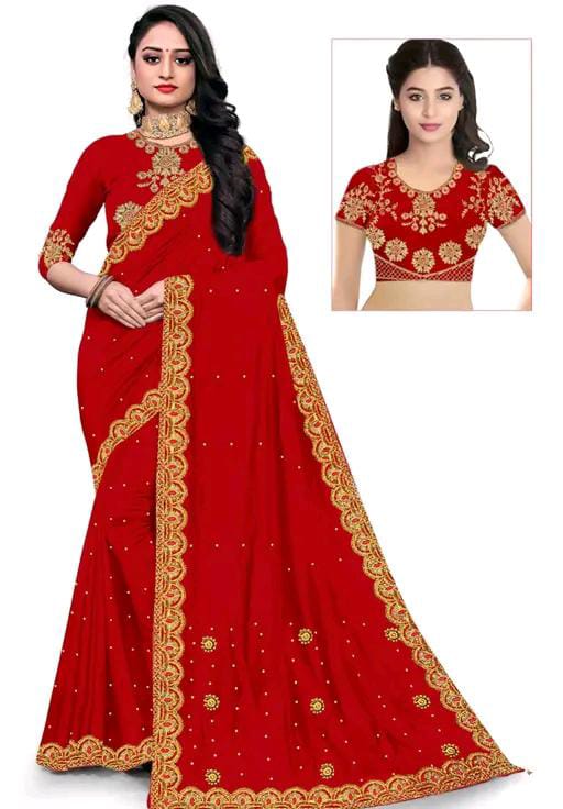 Heavy vichitra Silk Saree