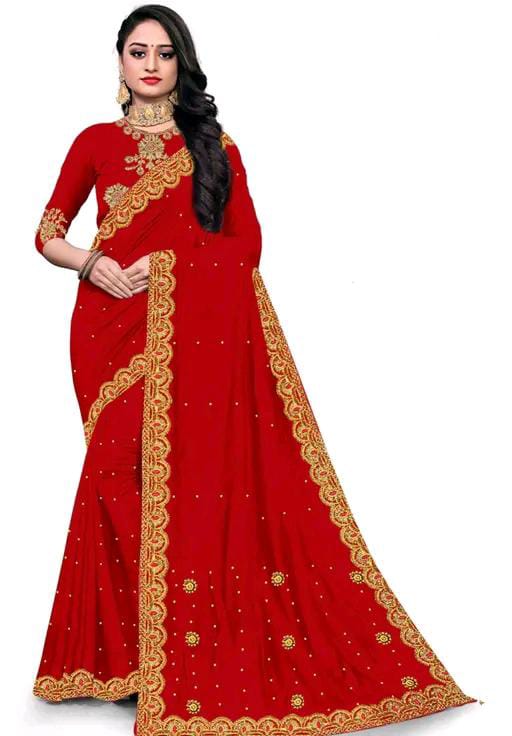 Heavy vichitra Silk Saree