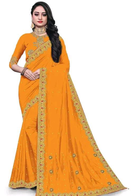 Heavy vichitra Silk Saree