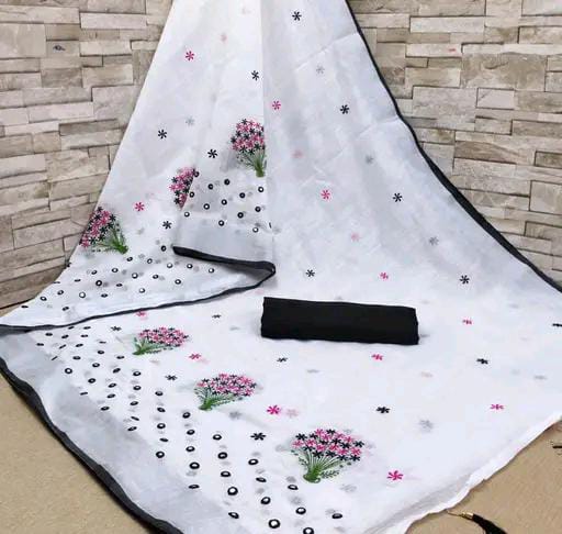 Krivity Brand Bollywood Cotton  Linen Saree
