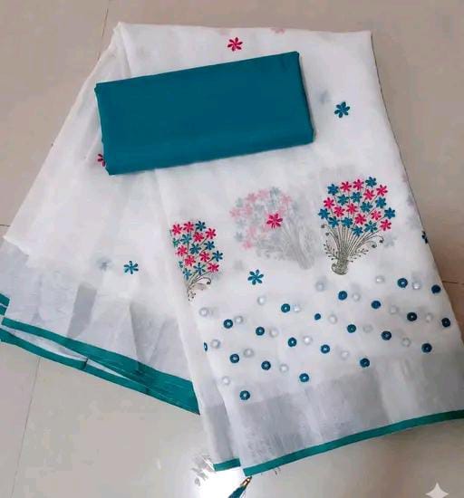 Krivity Brand Bollywood Cotton  Linen Saree